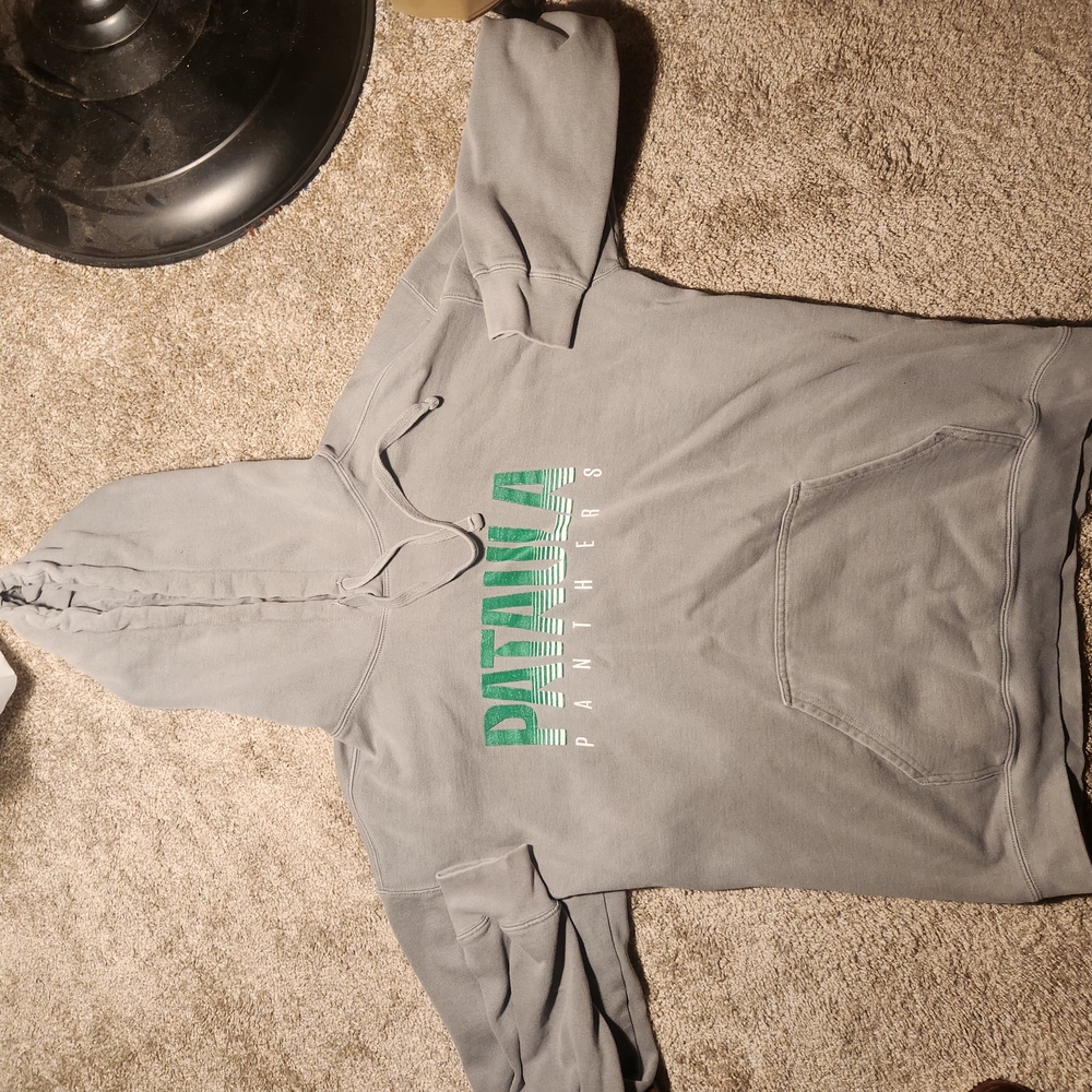 Comfort Colors A PANTHERS Hoodie Mens Size L (2)